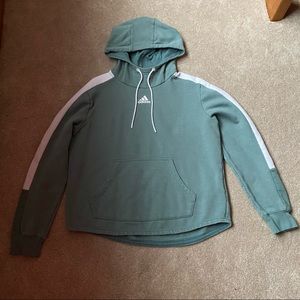 Teal Adidas Hoodie/Sweatshirt